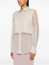 Monili-chain panelled shirt